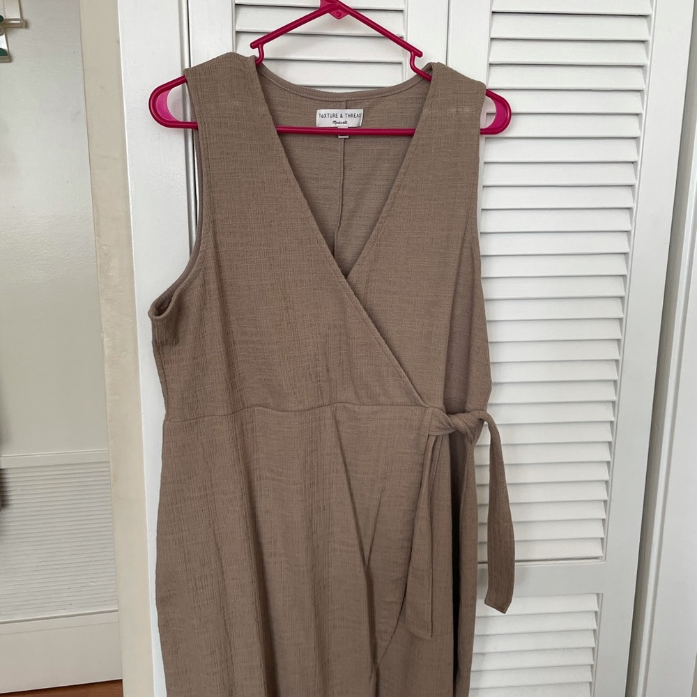 Crosshatch Side-Tie Dress